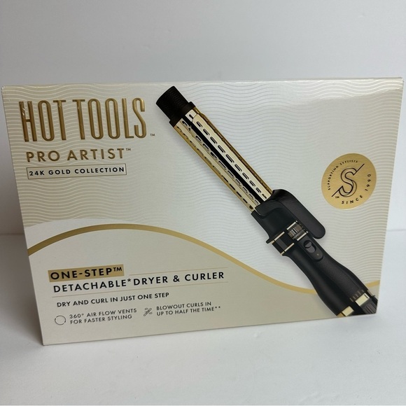 Hot Tools One-Step Detachable Dryer & Curler Blow Dry Curling Iron Styler NEW - Picture 2 of 9